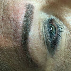 After Microblading session 