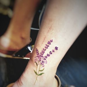 #flowers  #minimaltattoo #lavander #floral #korayaksan #tattoo