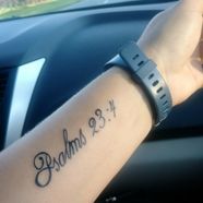 Psalm 23 4 Temporary Tattoo Sticker Set Of 2 51 OFF