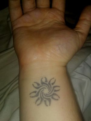 Left wrist tattoo (my third tattoo {approx. 2 years old}