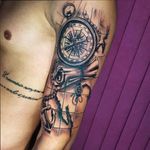 #tattoo #art #realism #blackandgrey #electricink #brasil #follow #worldfamous #like #inked #bussola #bussolatattoo #maptattoo #windrose