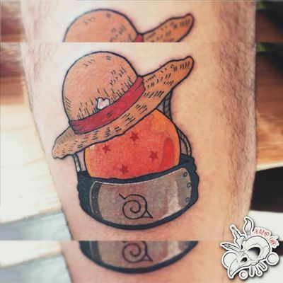 Pin by DOMSK on fusione goku e naruto f-kurama  One piece tattoos, One  piece drawing, One piece cartoon