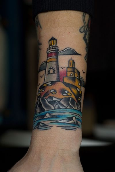 #lighthouse #oldschool #tattooart #artist #art #tattooartistmagazine #tattooartist #TraditionalArtist #tattoosociety #tattoostyle 