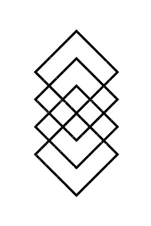 A symbol me and four other friends used to use there used to be 5 squares 