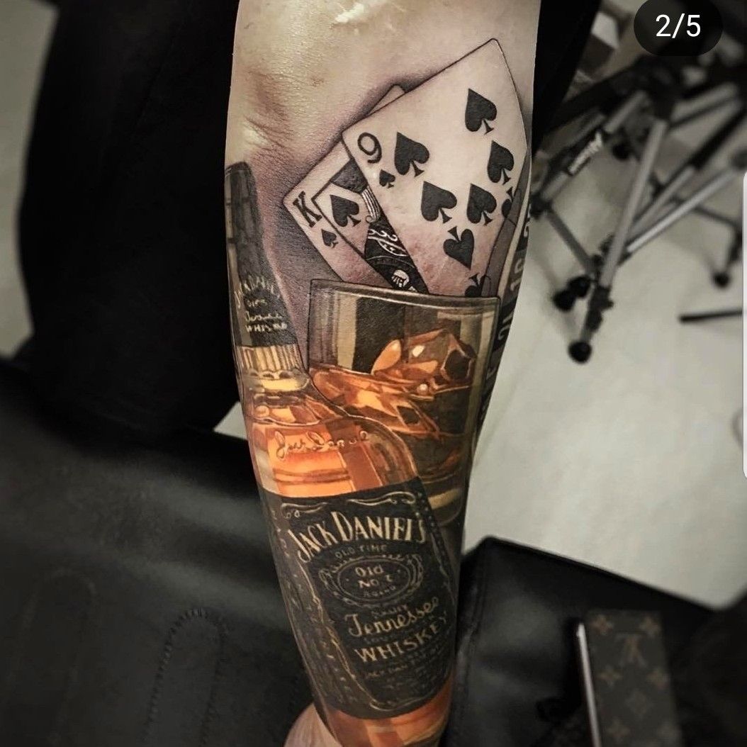 Jack Daniels Tattoo by Nick DAngelo by NickDAngeloTattoos on DeviantArt