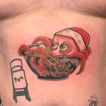 Tattoo by Tom Tom Tattoos #TomTomTattoos #foodtattoos #food #ramen #noodles #octopus #dragon #Japanese #color