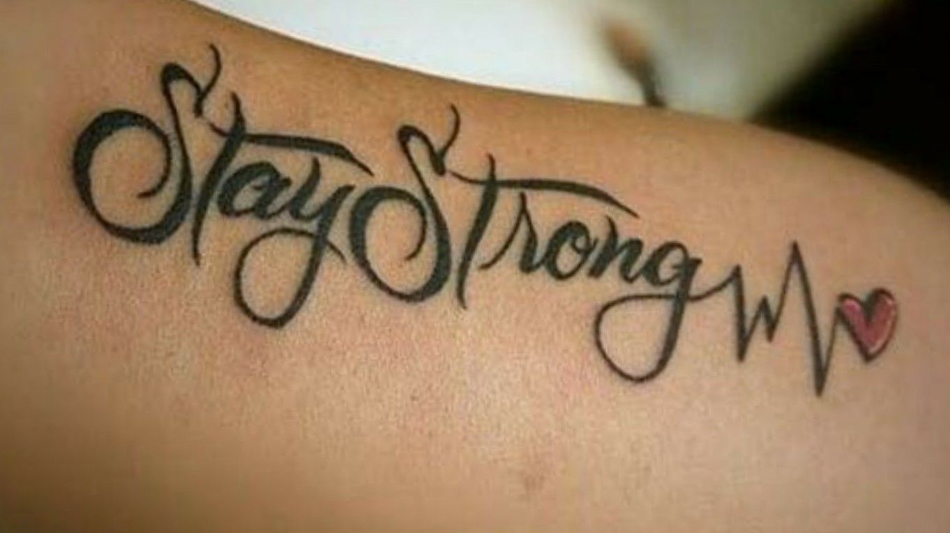stay strong demi lovato tattoo font