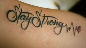 I use to self harm and then one day i wrote stay strong on my arm and it has helped me 
