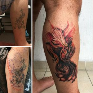 Primera sesión... "Fénix-Cover up" Gracias por la confianza #tintaestinta #ink #tattoos #inked #art #tattooartist #instagood #tattooart #artist #photooftheday #inkedup #tattoolife #me #style #bodyart #katana #bird #cdmx #inkadict #inked #menstyle #mentattoo #tatt #instapic #trendy #fenix #girl #coveruptattoo #cover #fire @artymana.tattoo @worldfamousink