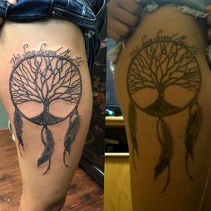 Tree Of Life Dreamcatcher with Simple Plan lyric #dreamcatcher #tree #treeoflife #simpleplan #favoritesong #myfirsttattoo 
