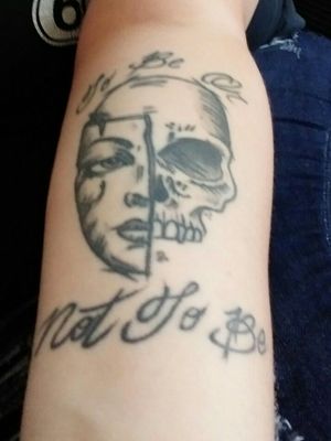 My theater tattoo. "To be or not to be"