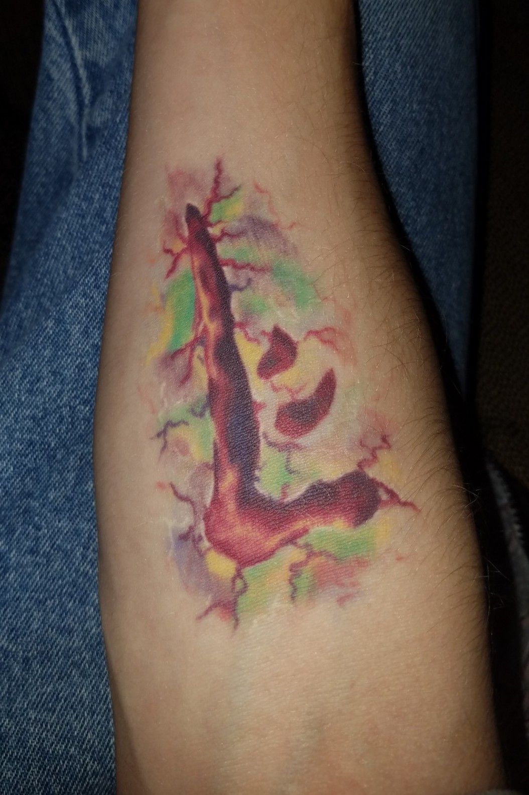 Since there was post earlier heres my Mark of Cain tattoo  My skin  doesnt hold red very well  rSupernatural