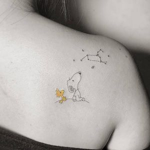#snoopy #woodchuck #peanuts #constellation #stars