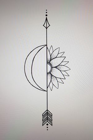 Done by me. Getting this tattooed on my neck/upper back on Friday. There is speckled shading within the sunflowers petals and the petals will also be yellow.