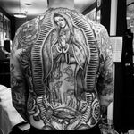 Tattoo by Chuco Moreno #ChucoMoreno #religioustattoo #Christian #Catholic #religious #virginmary #mary #crown #light #love #clappers #pattern #angel #saint #rose  #oldschool #illustrative