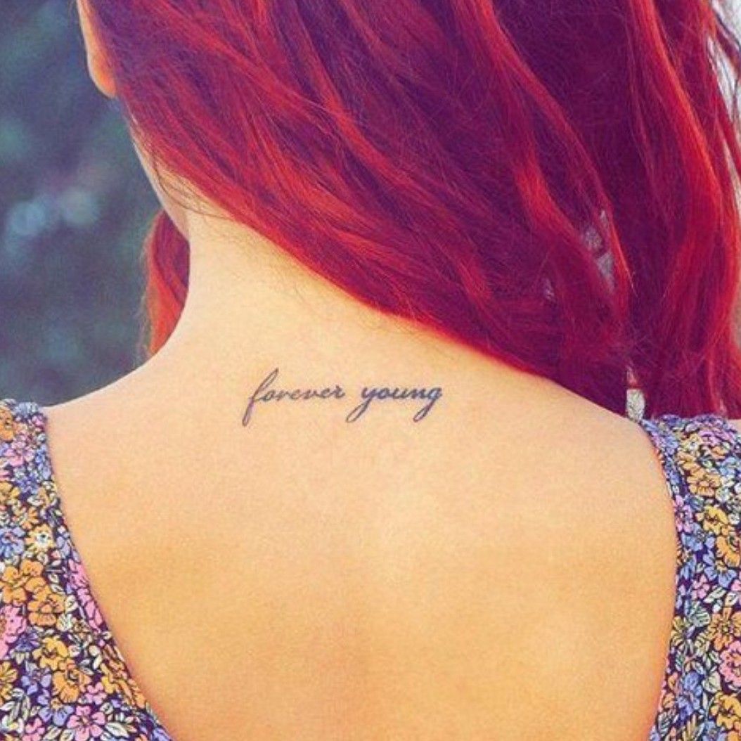 Forever young tattoo ideas