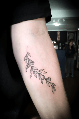 #dotwork #olivebranch on the forearm #dotworktattoo 