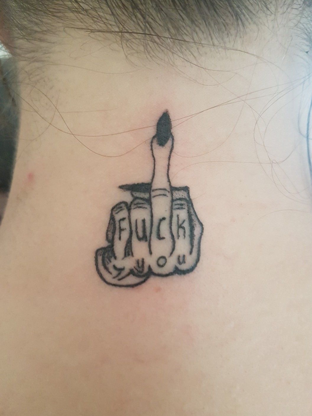 Buy Middle Finger Tattoo Triangle Tattoo Dotwork Tattoo Fuck You Online in  India  Etsy