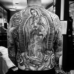 Tattoo by Chuco Moreno #ChucoMoreno #religioustattoo #Christian #Catholic #religious #virginmary #mary #crown #light #love #clappers #pattern #angel #saint #rose #oldschool #illustrative