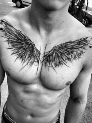 Sketch Wings Tattoo