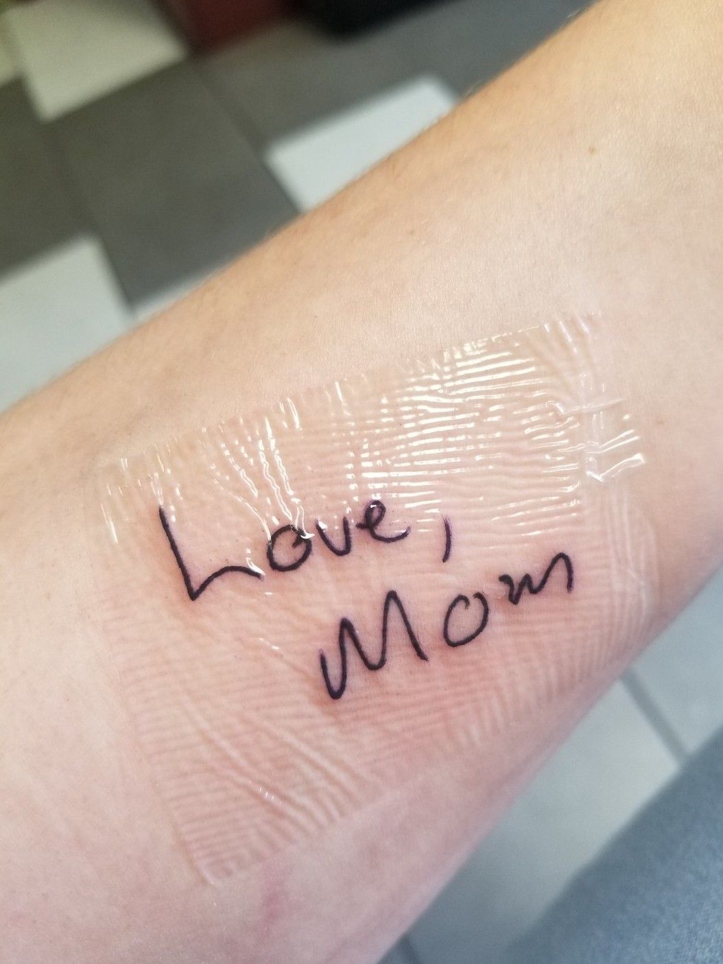 So I was so excited to get this tattoo in my moms handwriting that I didnt  bother to proof read  rtattoo