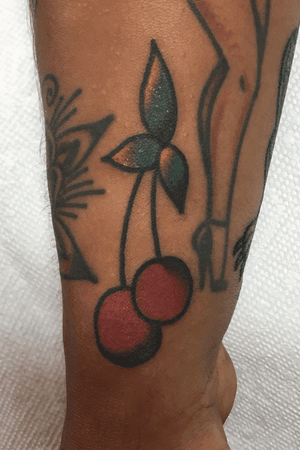 Pair o fruit made @smithstreettattooparlor by Chris Howell