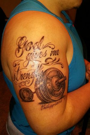 god give me strength tattoo