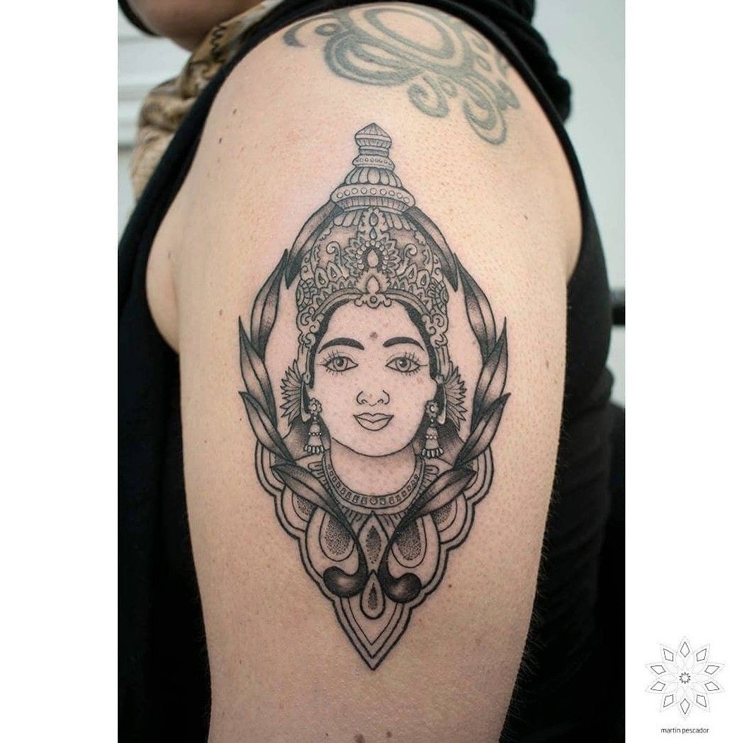 tattoodo  Lakshmi tattoo by Jondix Jondix blackandgrey Hindu deity  goddess Buddhist pattern face portrait lady  Tattoos Tattoo  inspiration Neo tattoo