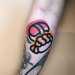 Tattoo by Mattia Mambo #MattiaMambo #sushitattoo #sushi #foodtattoo #food #Japanese #color #newschool #graphic #abstract #popart #fish
