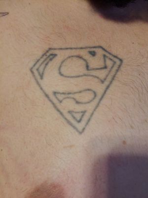 My first tattoo when I was 17.....way back in 1999.#superman