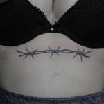 Tattoo by Yuuz #Yuuz #barbedwire #blackandgrey #linework #metal #wire #illustrative