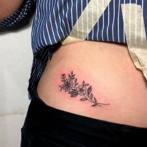 virgin tattoo #wildflowertattoo #wildflower #blackworktattoo #sgtattoos 