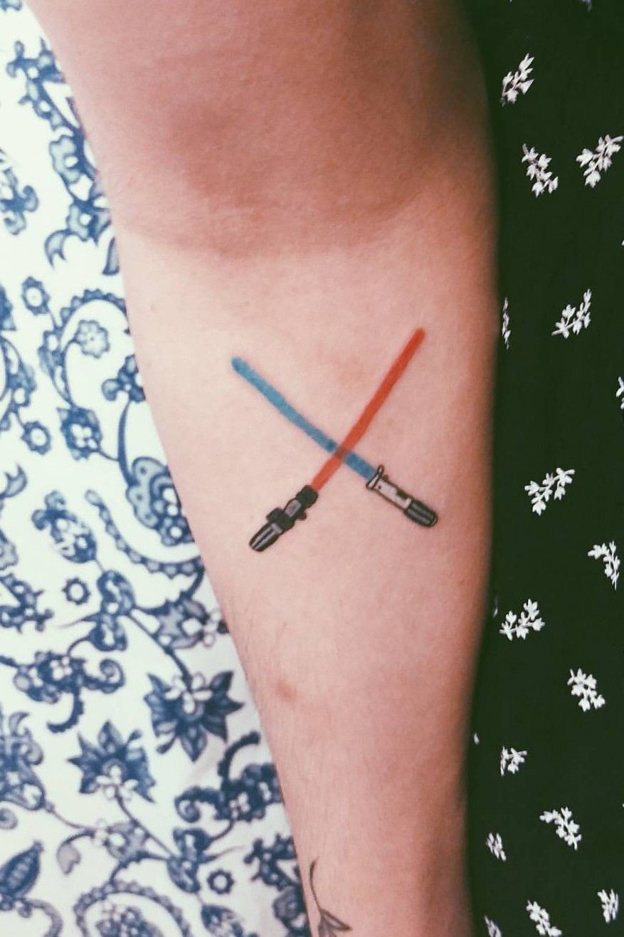 Anakin and ObiWan by Jade at Sacred Art Tattoo in Seymour CT  rtattoos