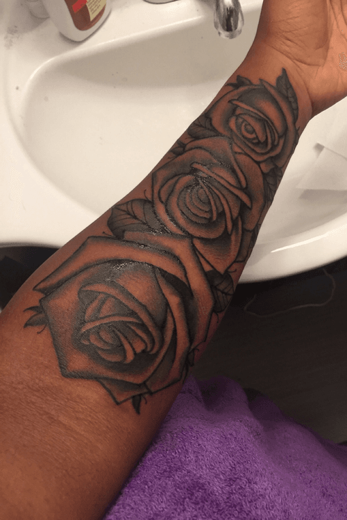Tattoo uploaded by Briana E. Taylor • Three #roses • 659552 • Tattoodo