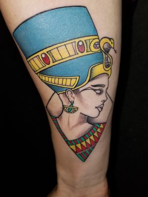 My new tattoo #egyptiantattoo  #nefertiti 