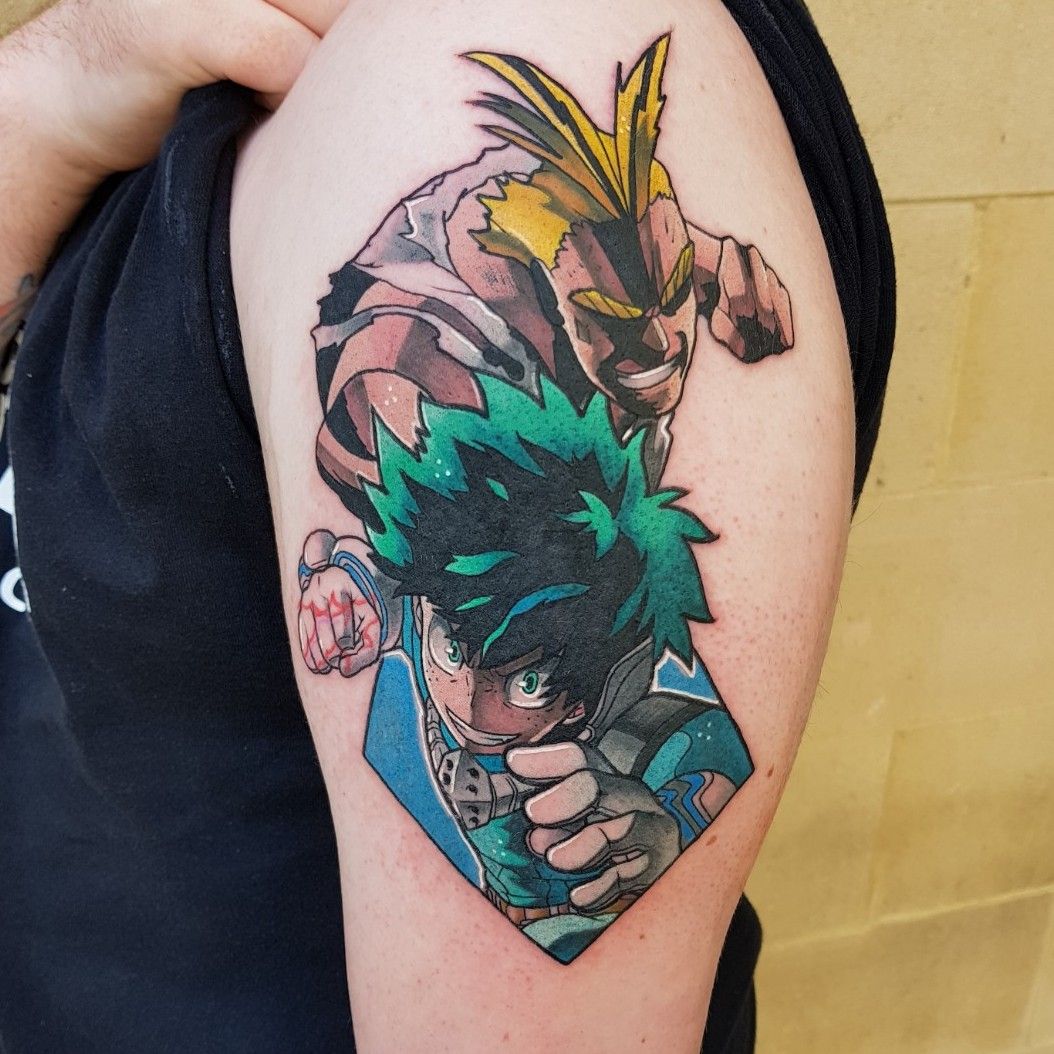 allmight tattoo done by sharpinksucktattoo To submit your work use the  tag animemasterink And dont forget to share our page  Instagram