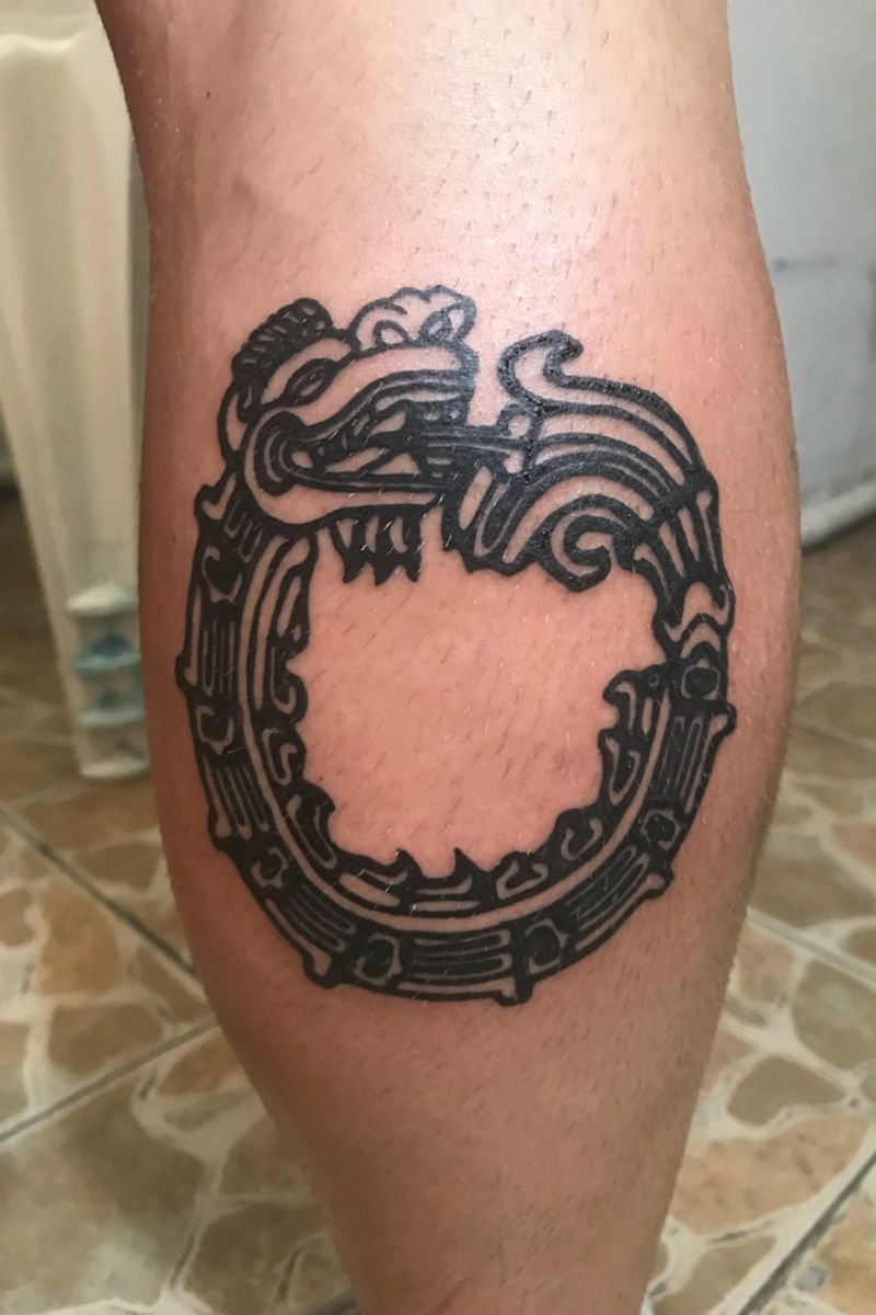 Tattoo uploaded by JRTattoos • Kukulcan tribal #kukulkan #mexicantattoo ...