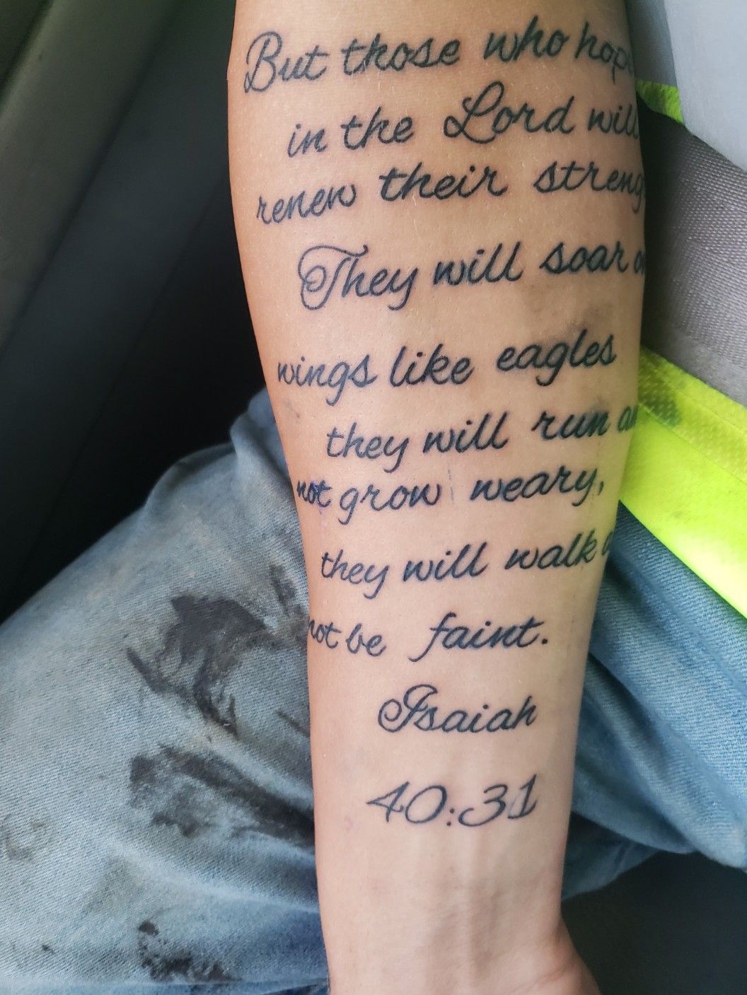 Isaiah 4031 tattoo  Beauty tattoos Tattoos Tattoo quotes