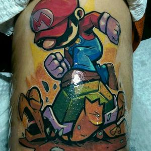 Mario tattoo color