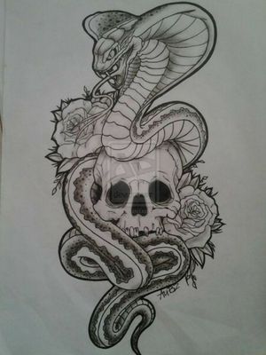 Tattoo uploaded by caffeinatedblue • #snaketattoo #lotusflower • Tattoodo