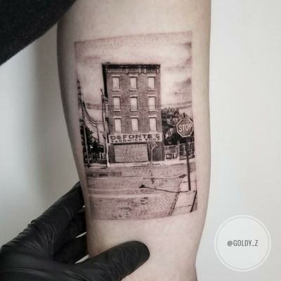 Soon to be a 100 years old sandwich shop in Brooklyn 👌 #sandwich #sandwichsop #tribute #taot #tattoo #tattoodesign #food #foodporn #photograph #ttblackink #radtattoos #instaart #instaink #finelinetattoo #newyorker #outstanding #awesome #blacktattooart #brooklyn #buildingtattoo #phototattoo #tattoosnyc #tattooart #tattooartist #tattoogirl #nyc #singleneedletattoo #singleneedle
