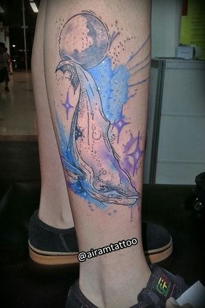 #tattoo #colortattoo #tattoobrasil #tattoobrazil #tattoobr #tattoosp #tattoosaopaulo #watercolortattoo #watercolortattoos #watercolor #watercolortattooartist #aquarela #aquarelatattoo #whaletattoo #whale 