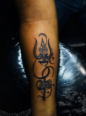 Trishul tattoo we did this week. Thanks for watching ❤️🙏🏻