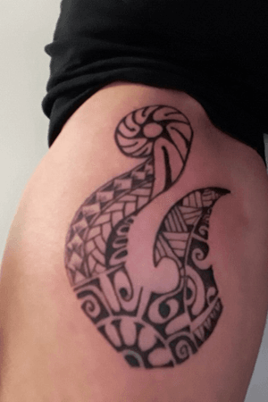 Tattoo uploaded by @I_wantINK • Polynesian style fish hook • Tattoodo