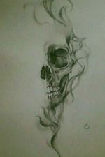 #skulltattoo #smoke effect 
