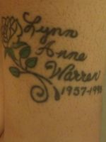 Peach Rose Tribute Tattoo to my mom