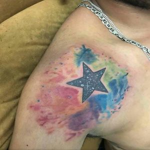 #tattooartist #tattoolife #tattooworld #tatudoresColombia #ink. #Estrellas #acuarelatattoo #freehandtattoo #colortattoo 