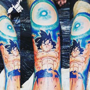 Long time ive wanted to start this tattoo, finally got to do the 1st sitting today of a full dragon ball z / gt leg sleeve, one of my favourite tattoos so far :-) #tattoos #tats #inked #tattedup #instaart #goku #dbz #dragonballsuper #dragonballz #dragonball #spiritbomb #legtattoo #sleevetattoo #alexdavidsontattoos #anime #animetattoo #picoftheday #instagram #instashare #instatattoo #nostalgia #intenze #eternalink #gamerink #animemasterink