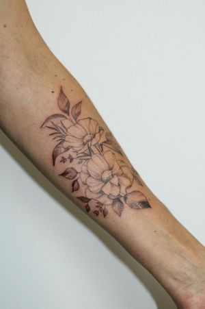 Floral tattoo - Forearm