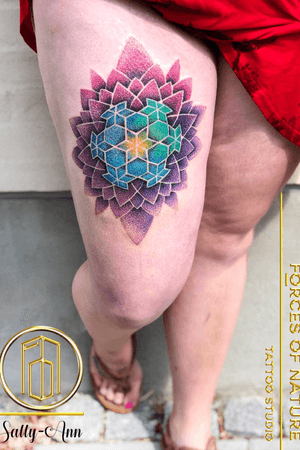 Color Dotwork ❤️🙏🏻 Made by Sally-Ann, Forces Of Nature Tattoo Studio.